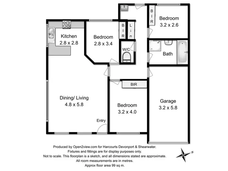 Floorplan of Homely unit listing, 4/6 Rowena Court, Devonport TAS 7310