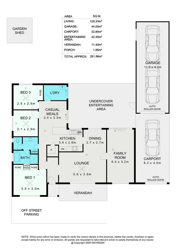 Floorplan of Homely house listing, 17 Adam Road, Morphett Vale SA 5162