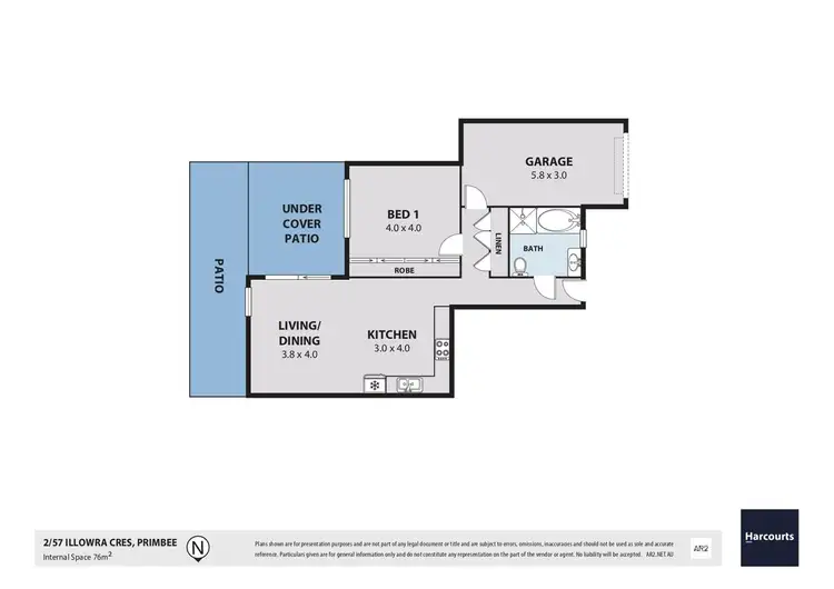 Floorplan of Homely villa listing, 2/57 Illowra Crescent, Primbee NSW 2502