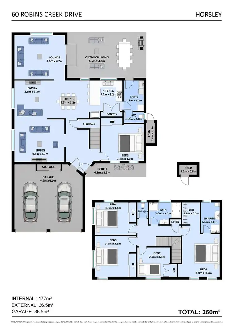 Floorplan of Homely house listing, 60 Robins Creek Drive, Horsley NSW 2530