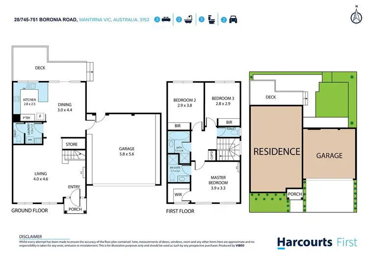 Floorplan of Homely townhouse listing, 28/745-751 Boronia Road, Wantirna VIC 3152