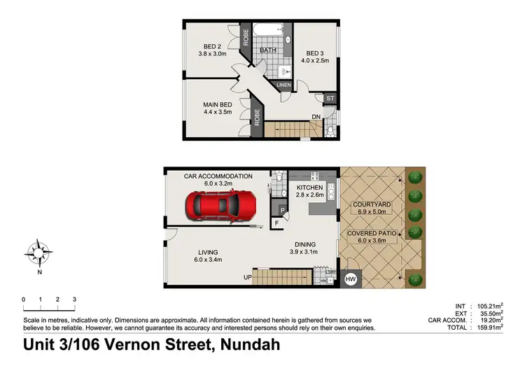 Floorplan of Homely townhouse listing, 3/106 Vernon St, Nundah QLD 4012