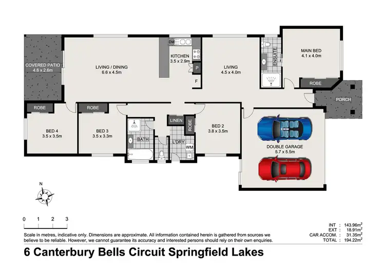 Floorplan of Homely house listing, 6 Canterbury Bells Circuit, Springfield Lakes QLD 4300