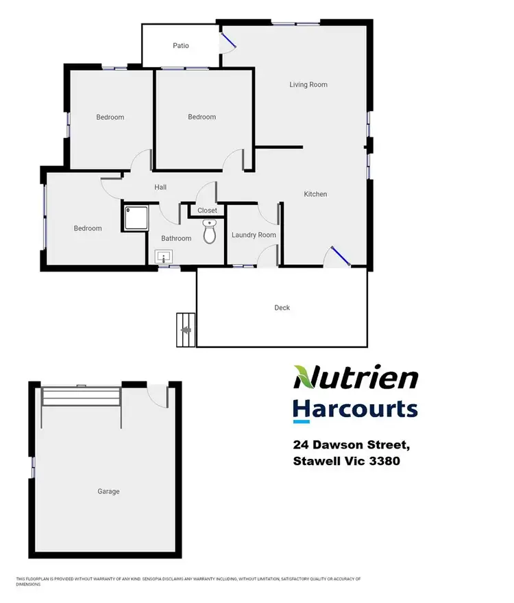Floorplan of Homely house listing, 24 Dawson Street, Stawell VIC 3380