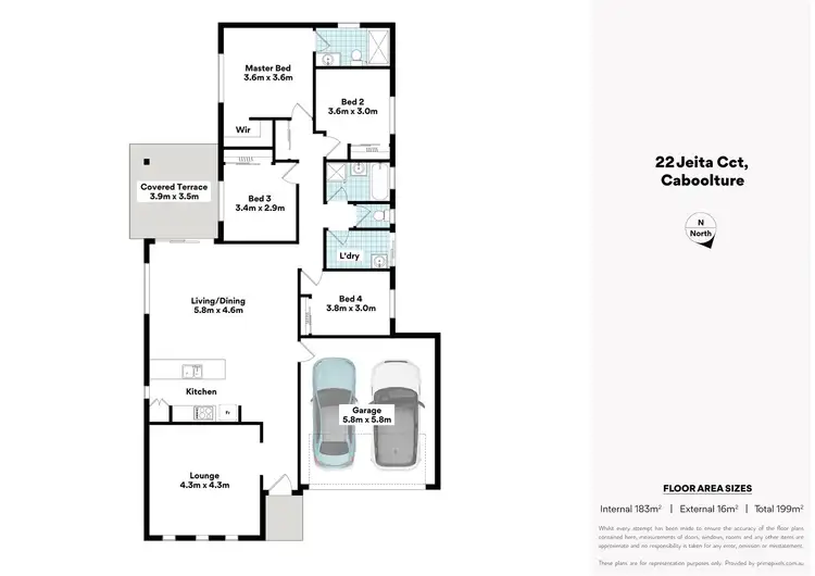 Floorplan of Homely house listing, 22 Jeita Circuit, Caboolture QLD 4510