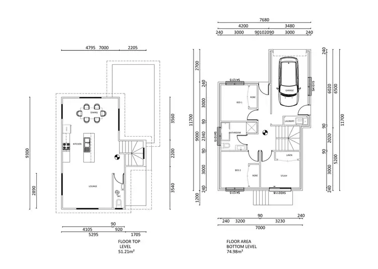 Floorplan of Homely townhouse listing, 2/33 Poulters Road, New Norfolk TAS 7140