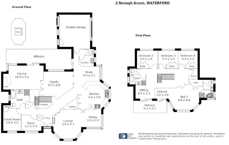 Floorplan of Homely house listing, 2 Nenagh Grove, Waterford WA 6152