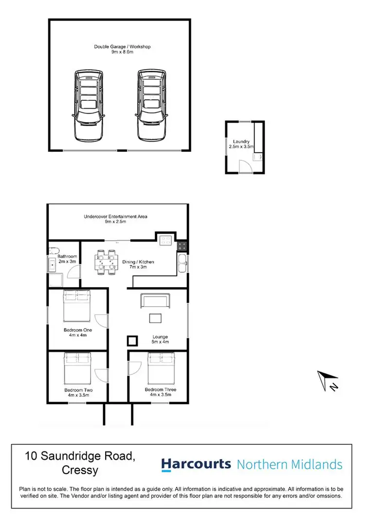 Floorplan of Homely house listing, 10 Saundridge Road, Cressy TAS 7302