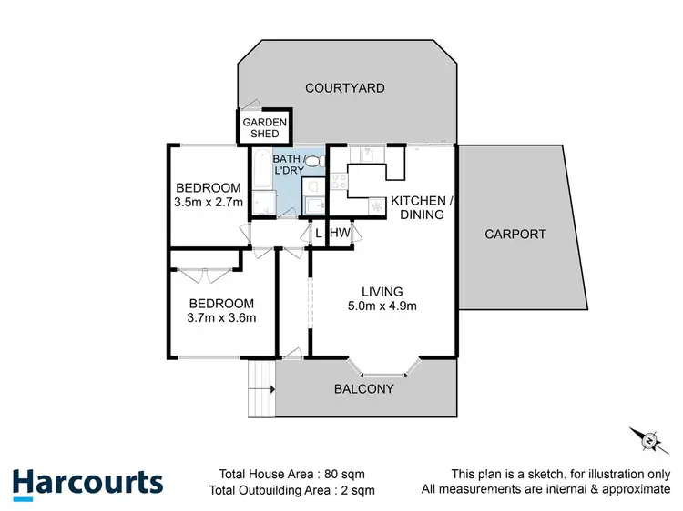 Floorplan of Homely unit listing, 47 Village Drive, Kingston TAS 7050