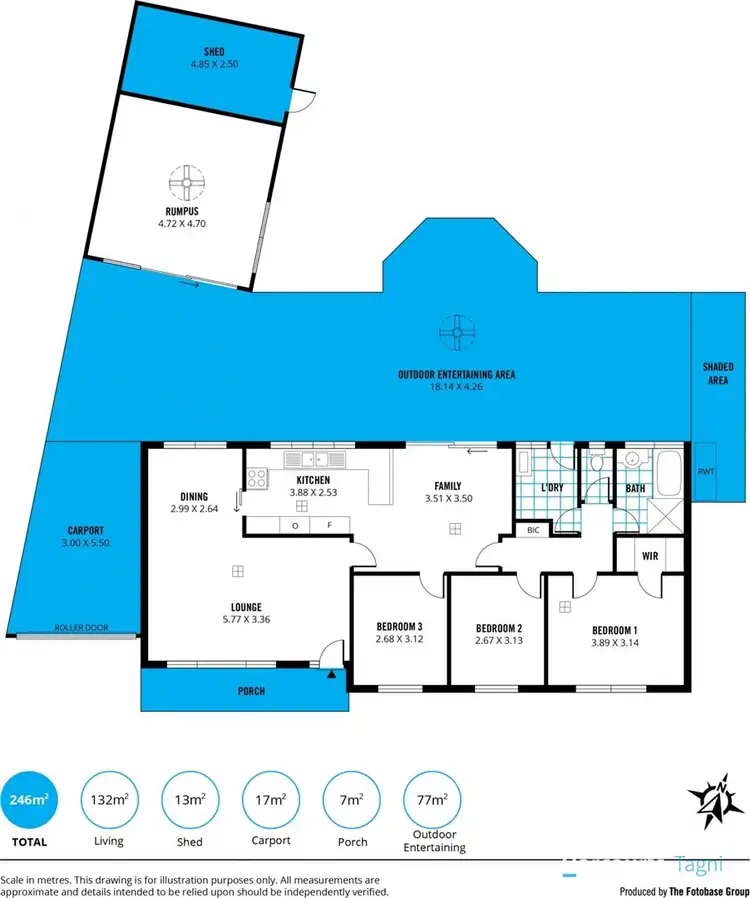 Floorplan of Homely house listing, 6 Horn Drive, Happy Valley SA 5159