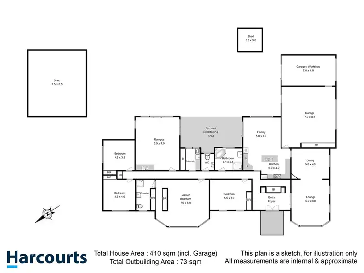 Floorplan of Homely house listing, 4 Starlight Drive, Cambridge TAS 7170
