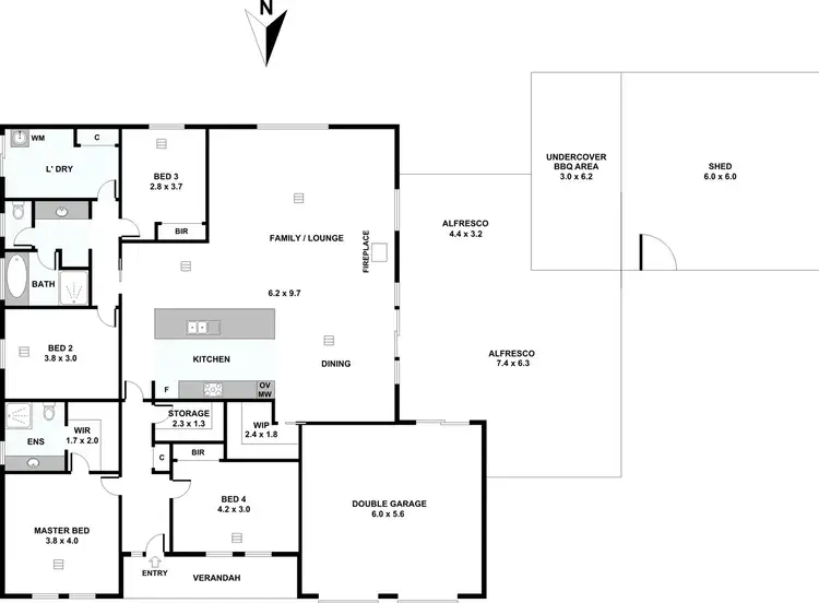Floorplan of Homely house listing, 27 Frederick Place, Riverton SA 5412