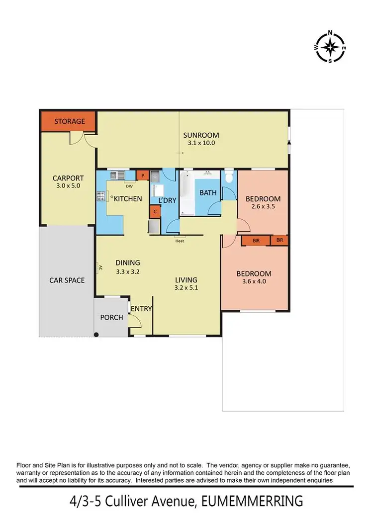 Floorplan of Homely unit listing, 4/3-5 Culliver Avenue, Eumemmerring VIC 3177