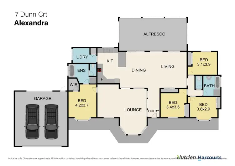 Floorplan of Homely house listing, 7 Dunn Court, Alexandra VIC 3714