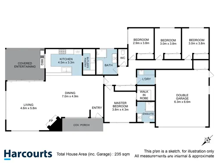 Floorplan of Homely house listing, 14 O'Connor Drive, Kingston TAS 7050