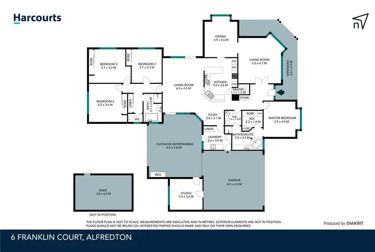 Floorplan of Homely house listing, 6 Franklin Court, Alfredton VIC 3350