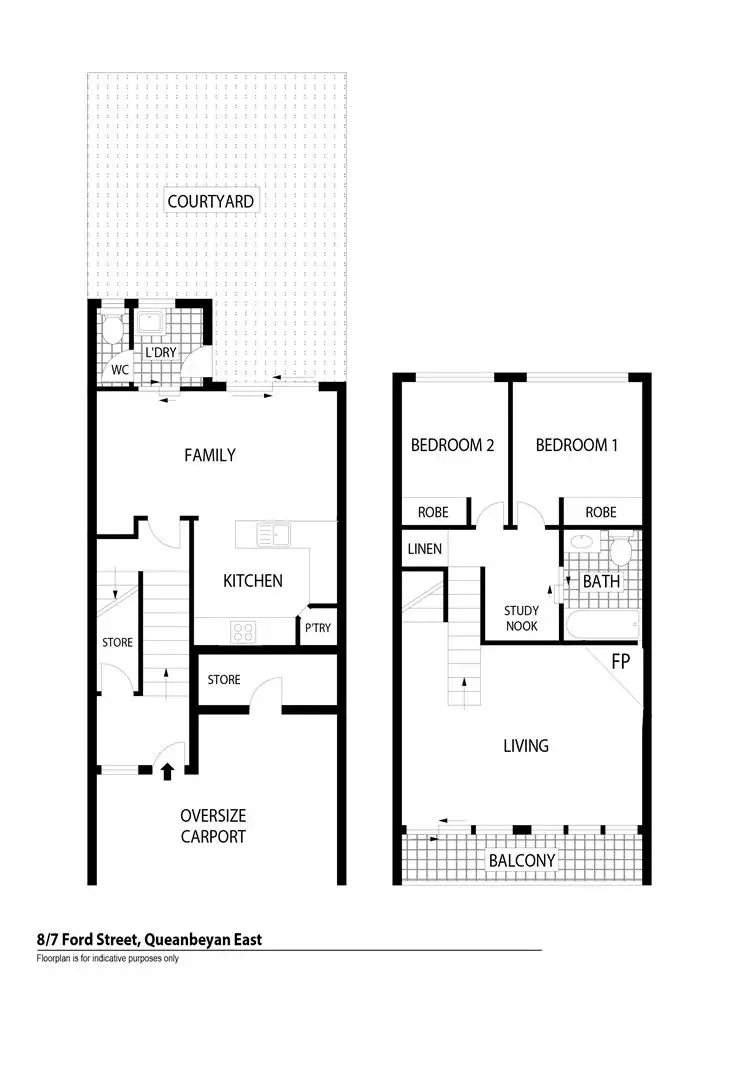 Floorplan of Homely townhouse listing, 8/7 Ford Street, Queanbeyan East NSW 2620