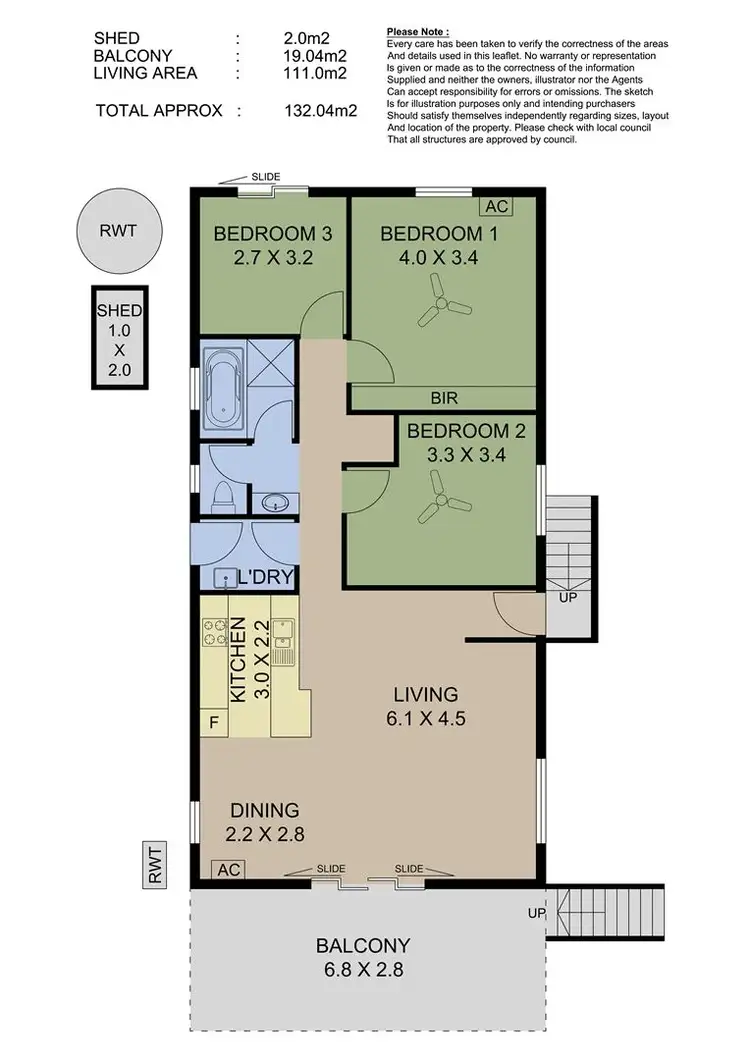 Floorplan of Homely house listing, 1/30 Princes Highway, Nairne SA 5252