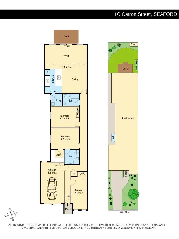 Floorplan of Homely townhouse listing, 1C Catron Street, Seaford VIC 3198
