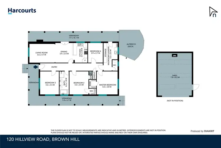 Floorplan of Homely house listing, 120 Hillview Road, Brown Hill VIC 3350