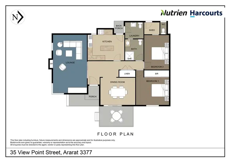 Floorplan of Homely unit listing, 35 Viewpoint street, Ararat VIC 3377