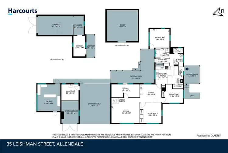 Floorplan of Homely house listing, 35 Leishman Street, Allendale VIC 3364