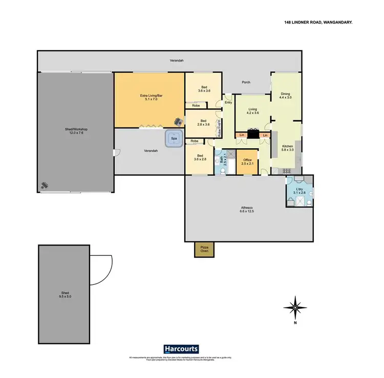 Floorplan of Homely house listing, 148 Lindner Road, Wangandary VIC 3678