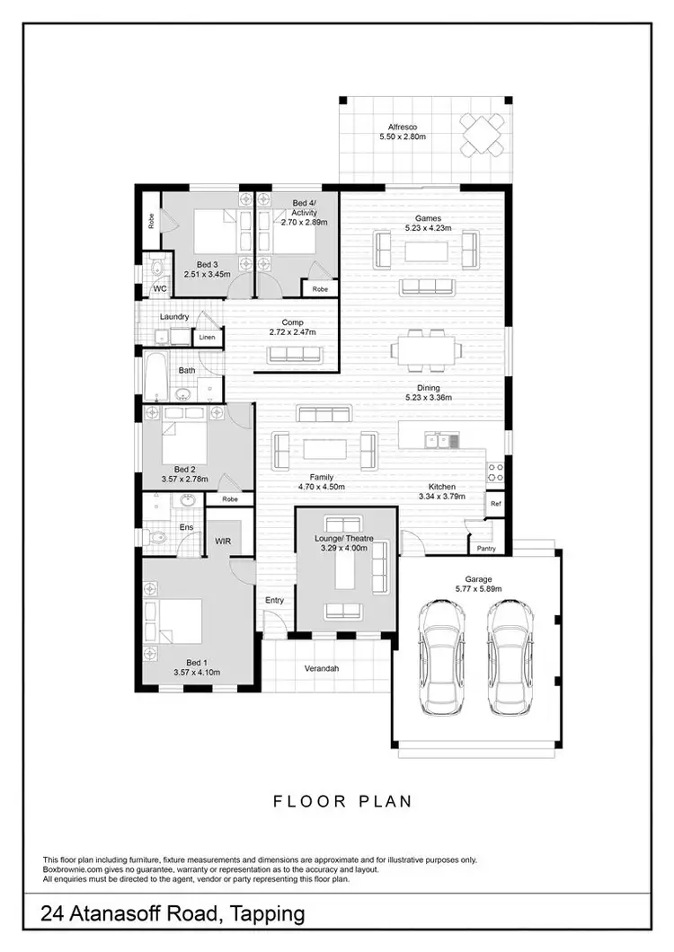 Floorplan of Homely house listing, 24 Atanasoff Road, Tapping WA 6065