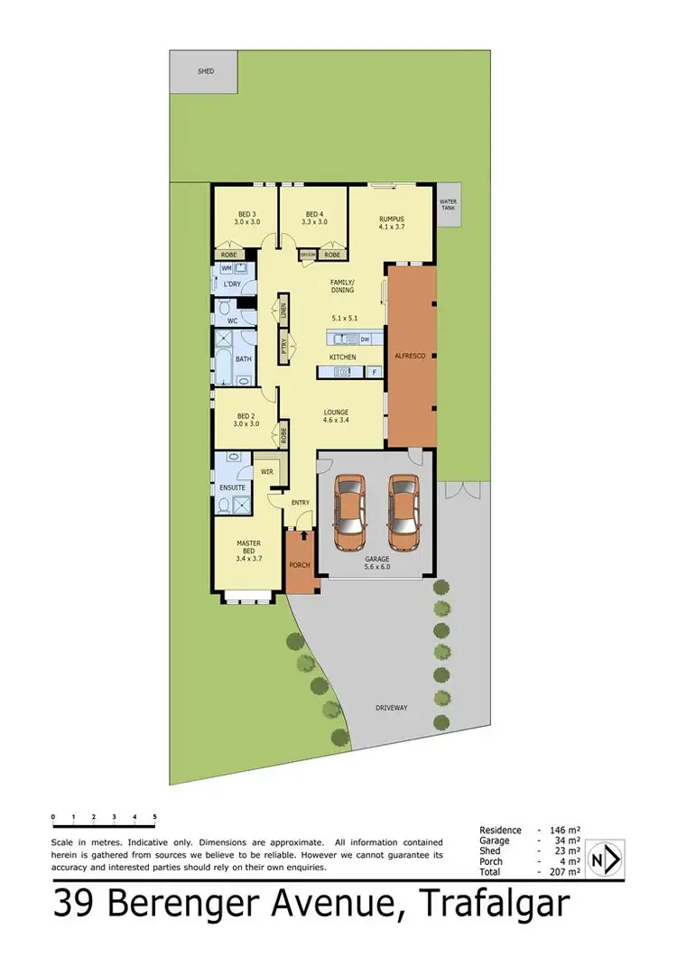 Floorplan of Homely house listing, 39 Berenger Avenue, Trafalgar VIC 3824