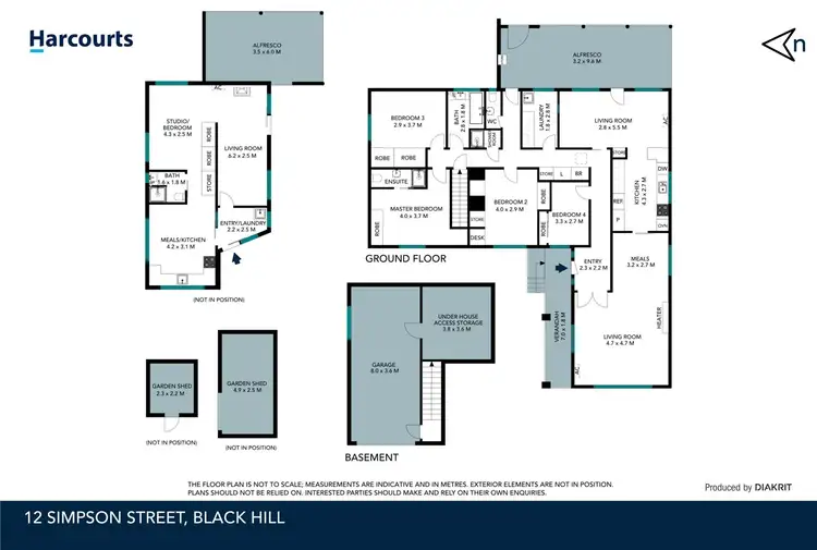 Floorplan of Homely house listing, 12 Simpson Street, Black Hill VIC 3350