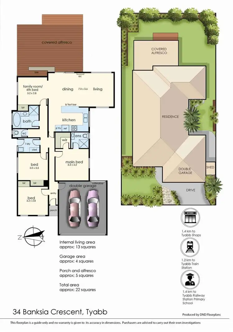 Floorplan of Homely house listing, 34 Banksia Crescent, Tyabb VIC 3913