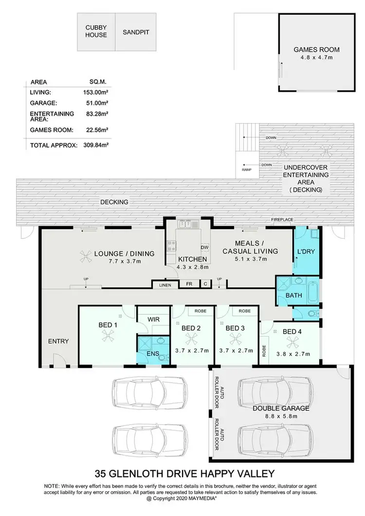 Floorplan of Homely house listing, 35 Glenloth Drive, Happy Valley SA 5159