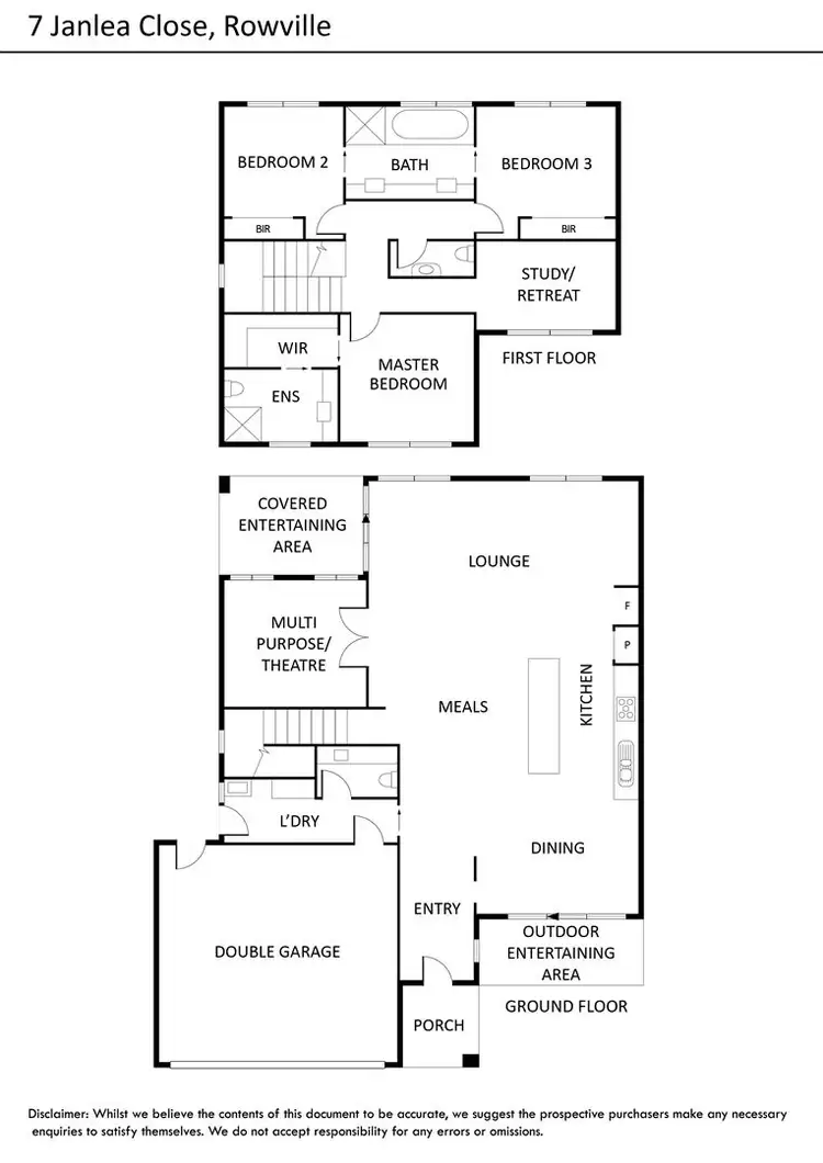 Floorplan of Homely house listing, 7 Janlea Close, Rowville VIC 3178
