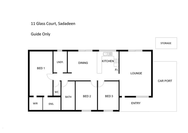 Floorplan of Homely house listing, 11 Glass Court, Sadadeen NT 870