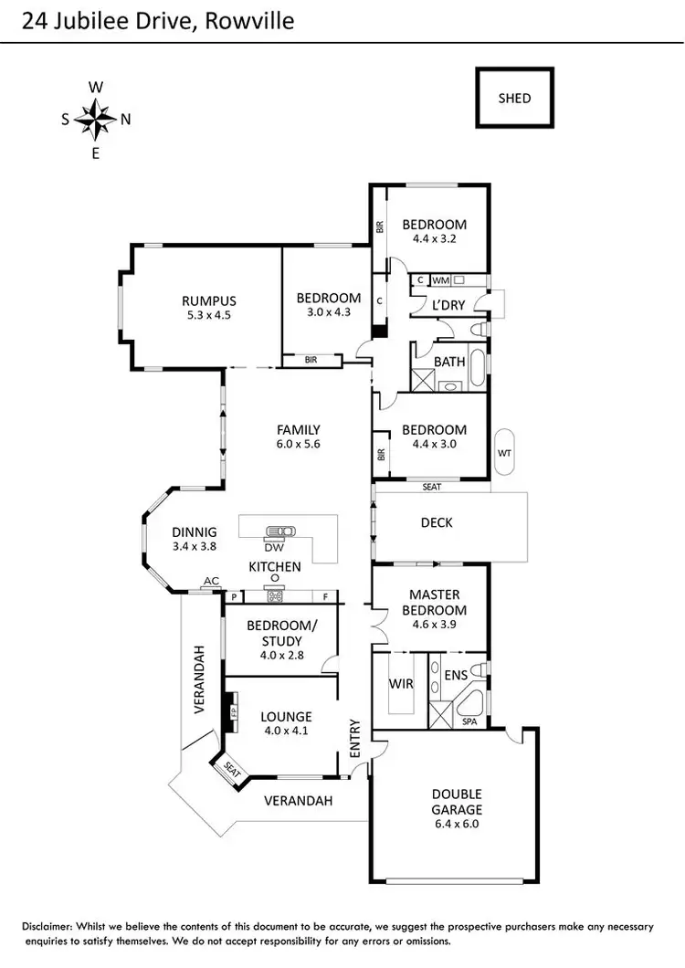 Floorplan of Homely house listing, 24 Jubilee Drive, Rowville VIC 3178