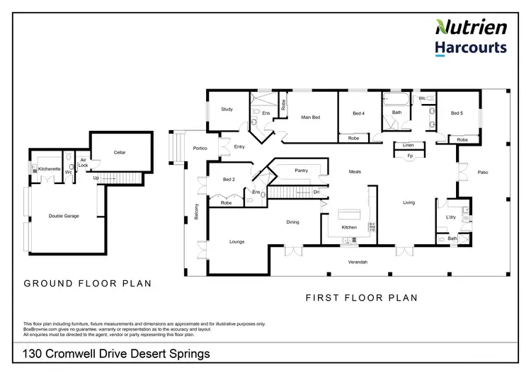 Floorplan of Homely house listing, 130 Cromwell Drive, Desert Springs NT 870