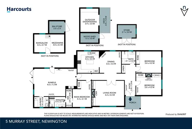 Floorplan of Homely house listing, 5 Murray Street, Newington VIC 3350