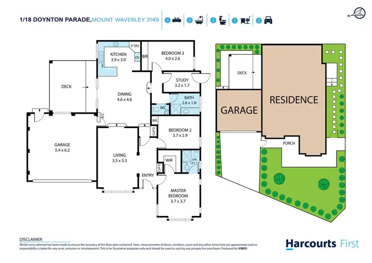 Floorplan of Homely townhouse listing, 1/18 Doynton Parade, Mount Waverley VIC 3149