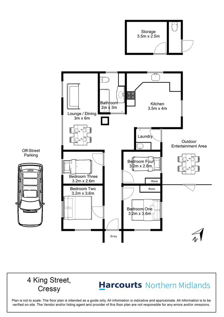 Floorplan of Homely house listing, 4 King Street, Cressy TAS 7302