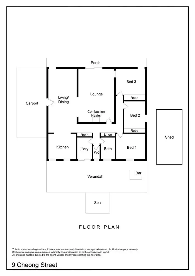 Floorplan of Homely house listing, 9 Cheong Street, Braitling NT 870