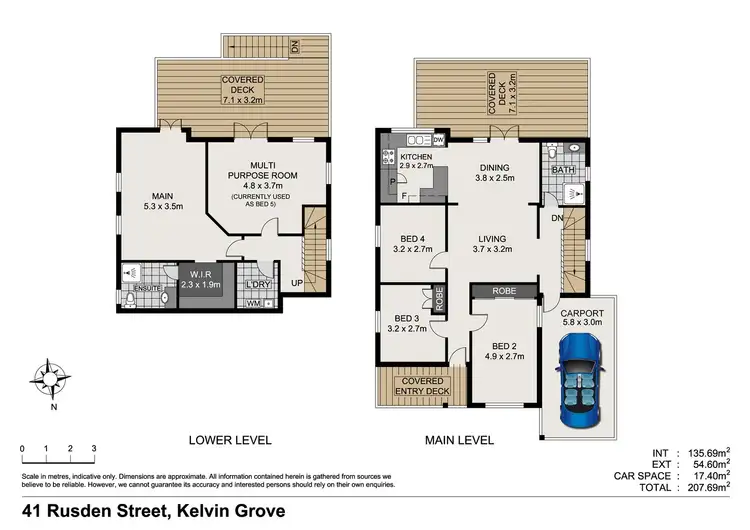 Floorplan of Homely house listing, 41 Rusden St, Kelvin Grove QLD 4059