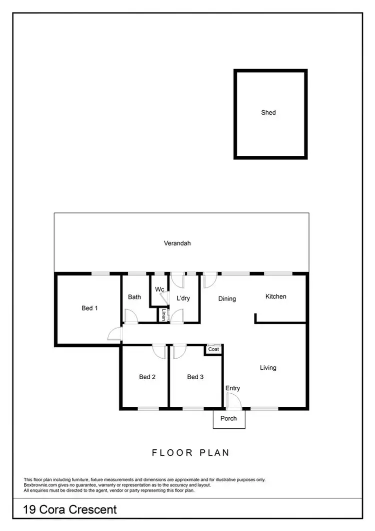 Floorplan of Homely house listing, 19 Cora Crescent, Gillen NT 870