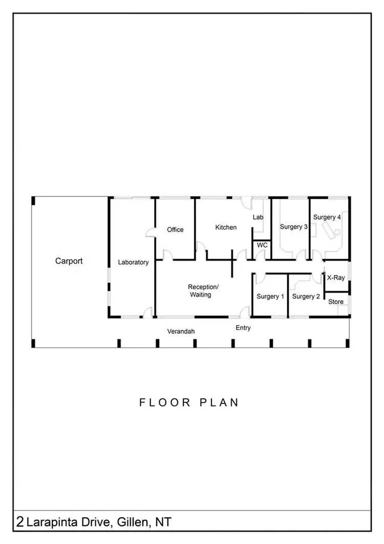 Floorplan of Homely house listing, 2 Larapinta, Ciccone NT 870
