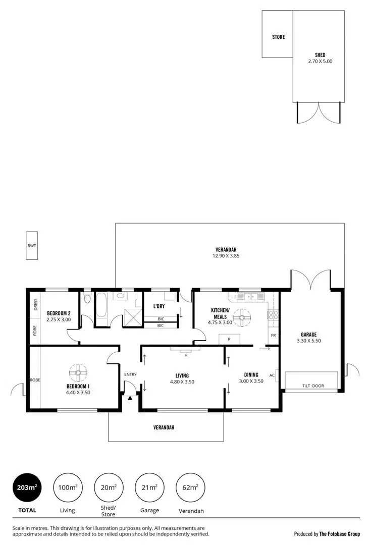 Floorplan of Homely house listing, 6 Herbert Street, Plympton Park SA 5038