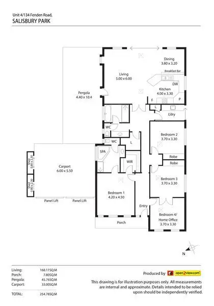 Floorplan of Homely house listing, 4/134 Fenden Road, Salisbury Park SA 5109