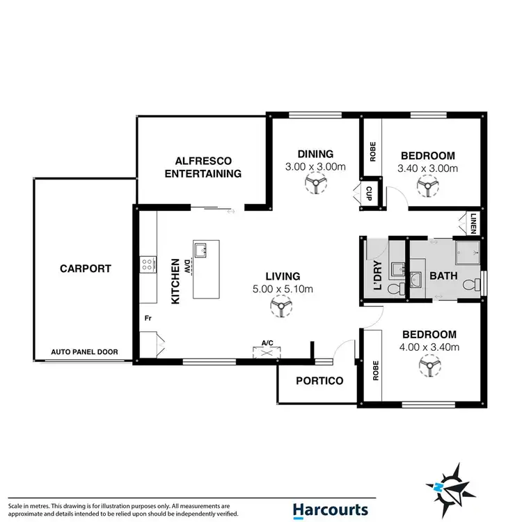 Floorplan of Homely retirement listing, 44/1 Banfield Road, Goolwa North SA 5214