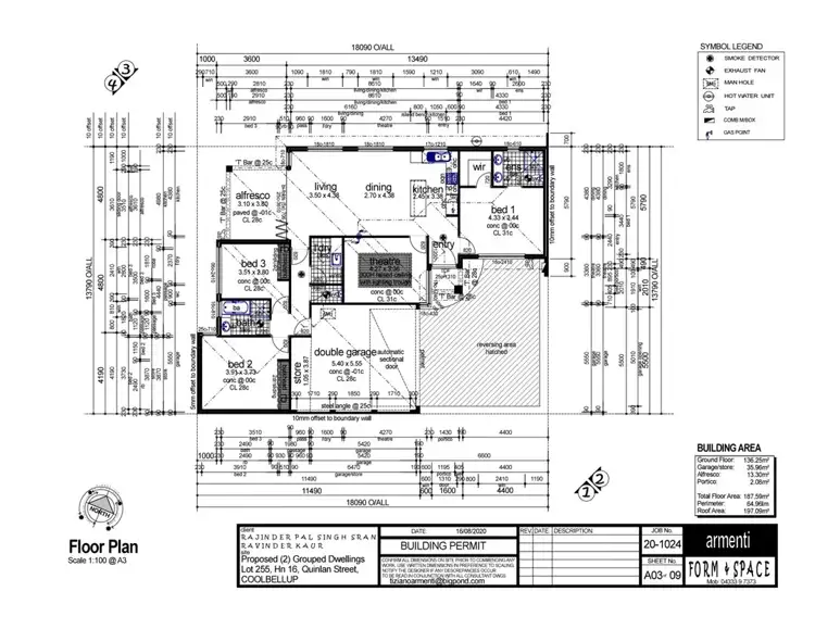 Floorplan of Homely land listing, 16A Quinlan Street, Coolbellup WA 6163