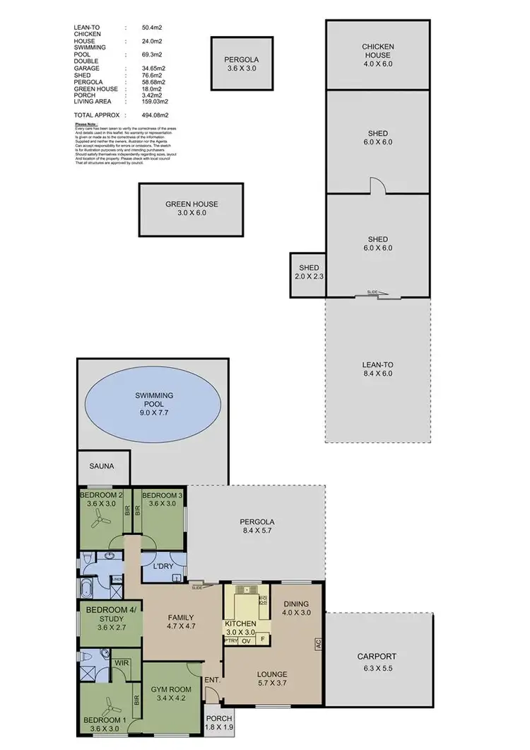 Floorplan of Homely house listing, 4 Preiss Close, Nairne SA 5252