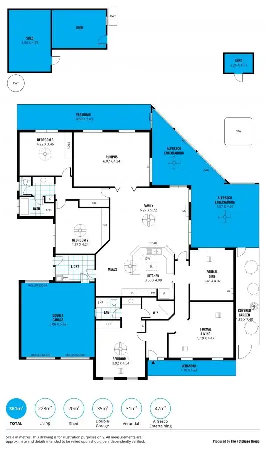 Floorplan of Homely house listing, 4 Monaco Circuit, Aberfoyle Park SA 5159
