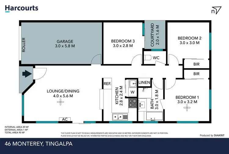 Floorplan of Homely house listing, 46 Monterey Circuit, Tingalpa QLD 4173